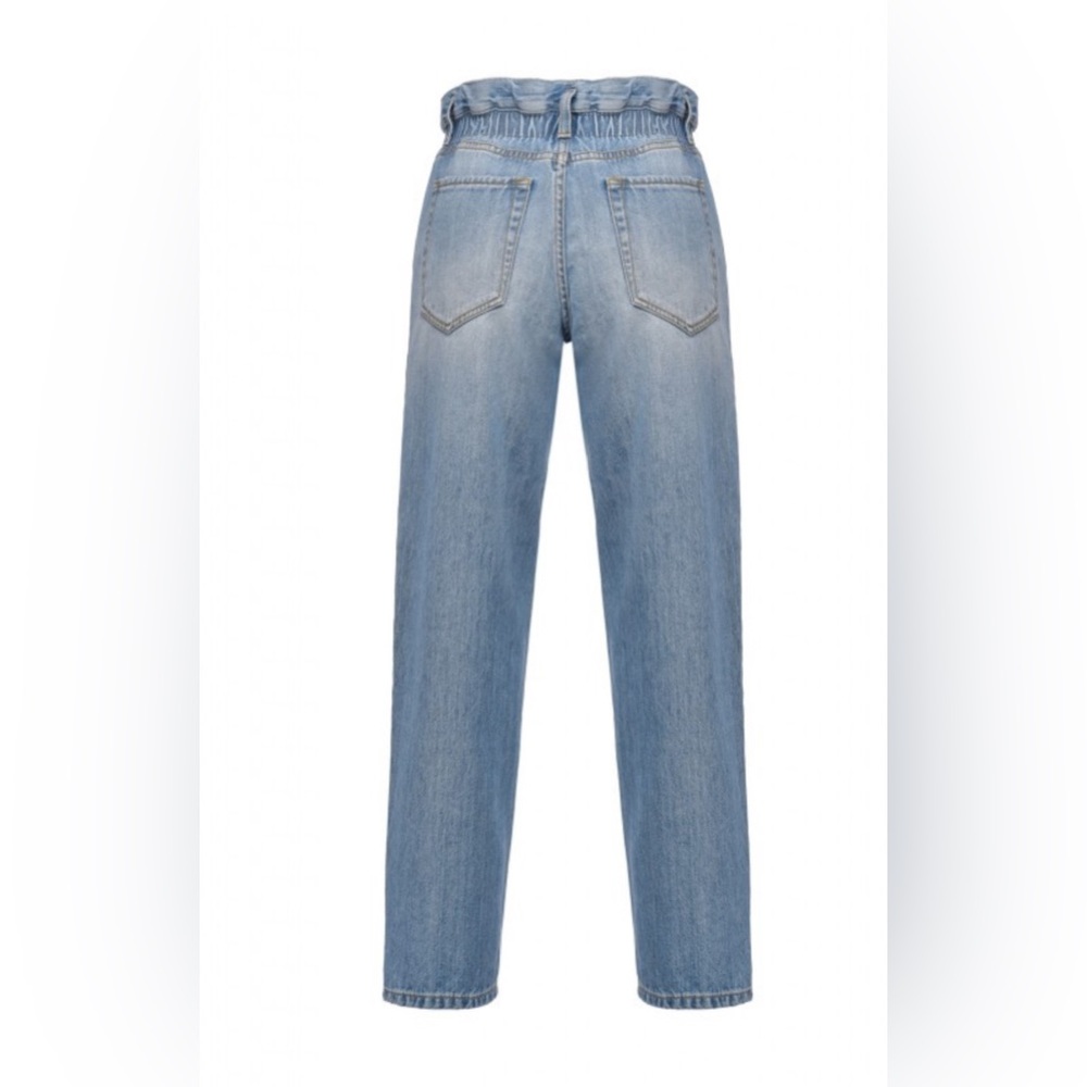 PINKO JEANS WITH ELASTICATED WAIST - DENIM Size 25